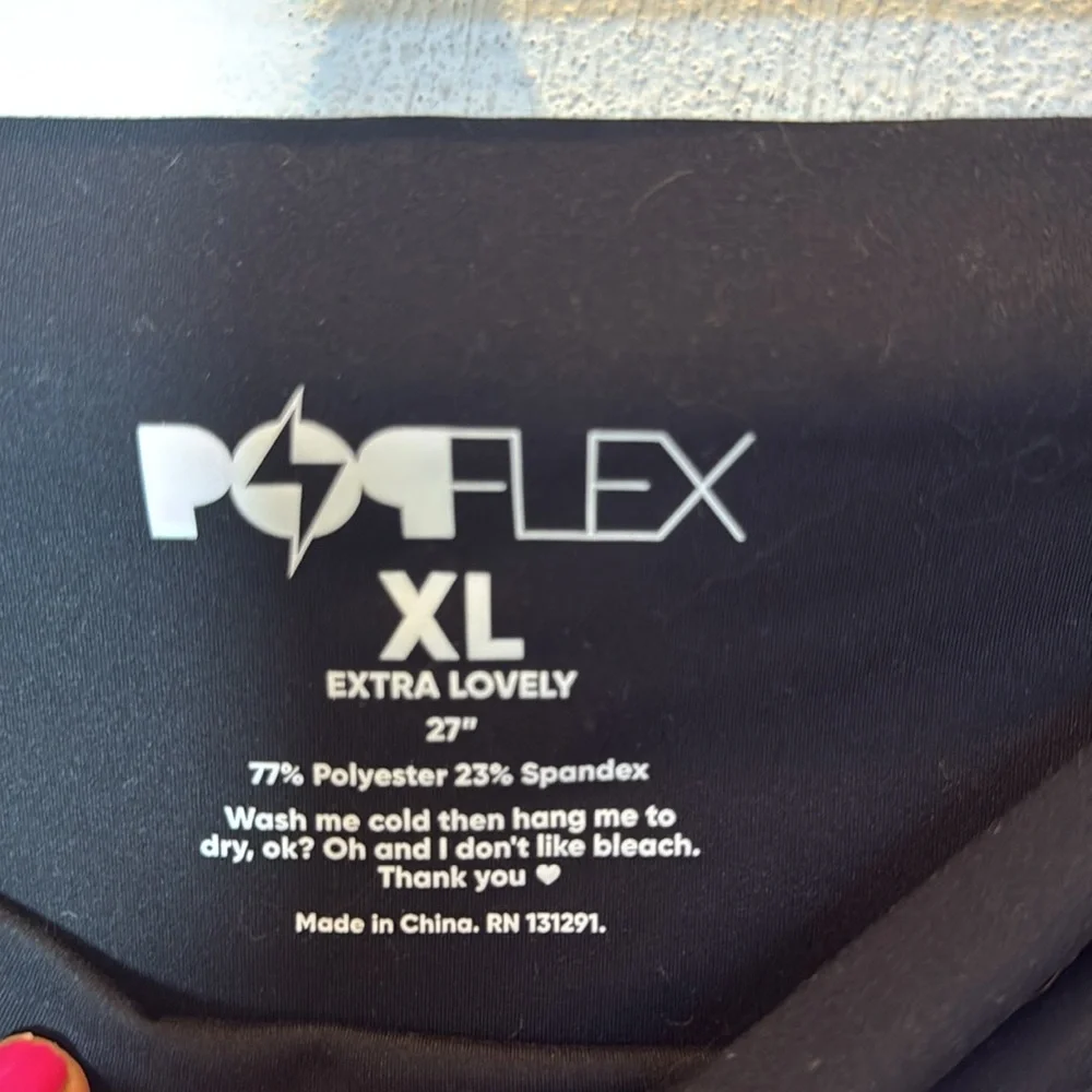 POPFLEX Crisscross Extra Lovely Leggings with Pockets Size XL - Picture 3 of 4